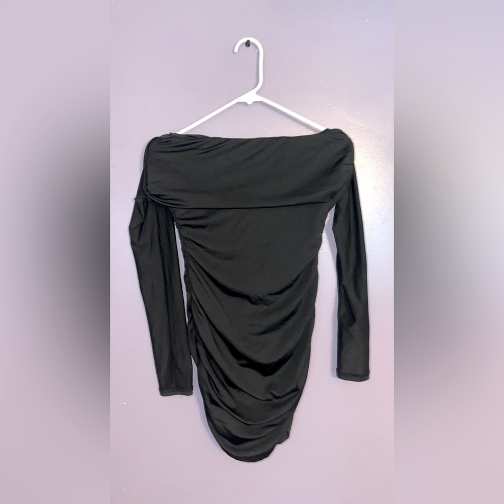 Chic Black Off-Shoulder Dress